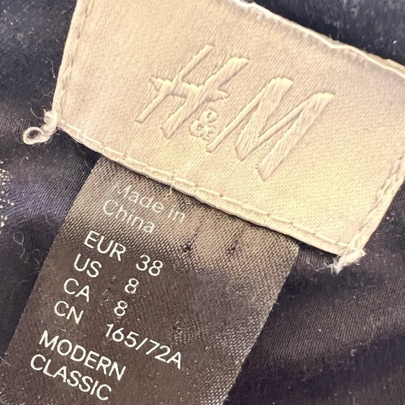 H&M 8 Polka Dot Black White Pencil Skirt Office - Picture 5 of 7